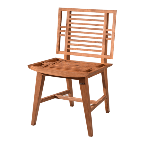 筑家 东南亚家具全实木餐桌椅白蜡木创意餐椅槟榔色靠背椅子凳子